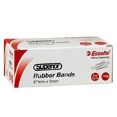 Esselte Rubber Bands 100g Size 64 Natural Box
