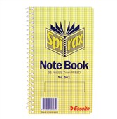 Spirax 561 Notebook Side Spiral 96 Pages 87x147mm Sold as Each 20 in a Pack