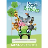 Writer Best Buddies Mega Scrap Book 64 Page 330x240mm 100gsm Sold as Each 20 in a Pack