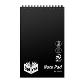 Spirax P563A Reporters Notebook 200 Pages Black Sold as Each 10 in a Pack