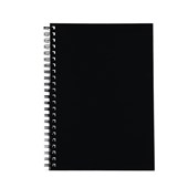 Spirax 512 Notebook Hard Cover A4 Black Sold as Each 5 in a Pack