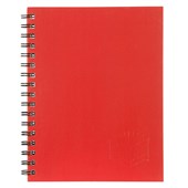 Spirax 512 Notebook Hard Cover A4 Red Sold as Each 5 in a Pack