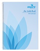 Aspire Recycled Spiral Notebook 120 Pages A4 Sold as Each 10 in a Pack