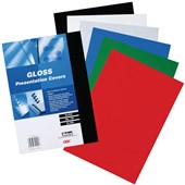 GBC Binding Covers 250gsm A4 Gloss White 100 Pack