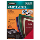 Fellowes Leathergrain Covers A4 Red 100 Pack