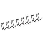 Fellowes Binding Coil 34 Loop Wire 8mm Black 100 Pack