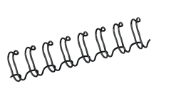 Fellowes Binding Coil 34 Loop Wire 11mm Black 100 Pack