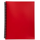 Marbig Display Book Refillable A4 20 Pocket Red Sold as Each 20 in a Pack