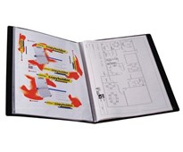 Marbig Display Book Fixed A3 20 Pocket Black