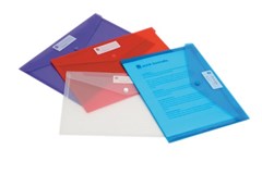 Marbig Envelope Button A4 Assorted 10 Pack