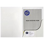 Marbig Presentation Folder A4 Gloss White 50 Pack