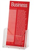 Esselte Brochure Holder Single Tier DL Clear
