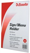 Esselte Document Holder Portrait Wall Sign A4 Clear