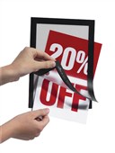 Durable Sign Holder Magaframe A4 Black 2 Pack