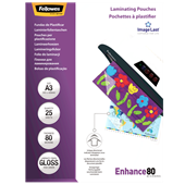 Fellowes Imagelast Laminating Pouches 80 Micron A3 25 Pack