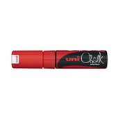 Uni PWE8KR Marker Liquid Chalk Chisel 8mm Red