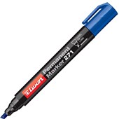 Luxor 271 Permanent Marker Chisel Tip Blue Each Sold as Each 10 in a Box