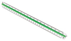 Staedtler Triangular Scale Ruler 1 100 200 250 300 400 500