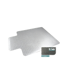 Floortex Pvc TryLock Chair Mat Keyhole Low Pile Carpets 90 X 120Cm Each