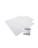 Floortex Pvc Chair Mat Keyhole Hard Floor 90 X 121Cm Each