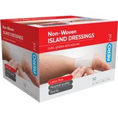 AeroFix Non Woven Island Dressings 6cm x 8cm Box 50