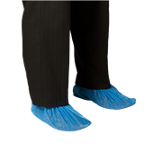 Bastion Chlorinated Polyethylene Shoe Cover Blue Pk100