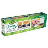Biobag Resealable Food Storage Bag 178mm x 220mm 20 Rolls