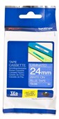 Brother TZE555 Label Tape 24mmx8m White on Blue