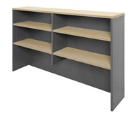 Rapid Worker Hutch  1200mm W x 1070mm H x 315mm D Natural Oak  Ironstone