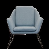 Cardinal Single Seater Arm Chair  Light Blue Upholstery