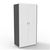 Rapid Worker Lockable Cupboard  Natural White  Ironstone