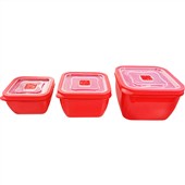Connoisseur Microwave Safe Container Resealable 3 Set