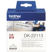 Brother DK 22113 Film Tape 62mm wide Black on Clear