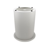 Drum Table Base  600mm Dia x 705mm H White PC