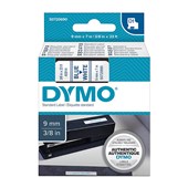 Dymo Label Tape Blue on White 9mm x 7m Each