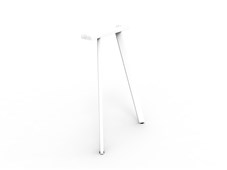 Eternity High Bar Leg Set  White PC