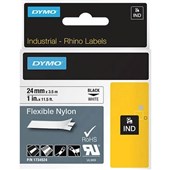 Dymo Rhino Industrial Labels Permanent 24mm Black on White
