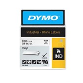 Dymo Rhino Black on White 9mm Tape