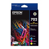 Epson 702 C13T344692 Ink Cartridge BCMY Value Pack