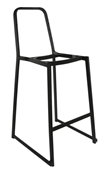 Durafurn Denver Barstool  Black Metal Frame