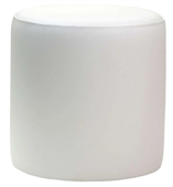 Durafurn Ottoman Round  White