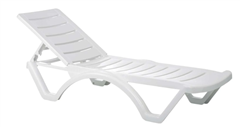 Siesta Aqua Sun Lounger  White 1 Year Warranty