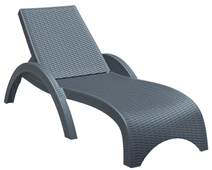 Siesta Fiji Sun Lounger  Anthracite