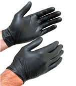 YSF Black Hog Nitrile Disposable Gloves Large Box 100 Pairs Sold as Each 10 in a Box
