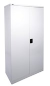 GO Swing Door Cupboard  1830mm H x 910mm W x 450mm D Silver Grey