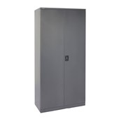 GO Swing Door Cupboard  2000mm H x 910mm W x 450mm D Graphite Ripple
