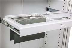 GO Tambour Roll Out File Frame  To Suit 1200mm W Tambour Door Unit White
