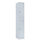 GO Steel 2 Door Locker  Silver Grey PC 305mm