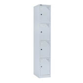 GO Steel 4 Door Locker  Silver Grey PC 380mm