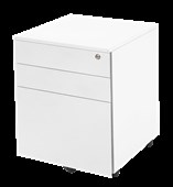 GO Mobile Pedestal  3 Drawer  White China